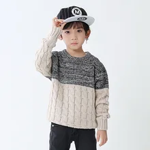 Коллекция года, модный теплый свитер для мальчиков на осень и зиму Детский свитер для мальчиков, рубашка детские свитера для мальчиков, детская трикотажная одежда