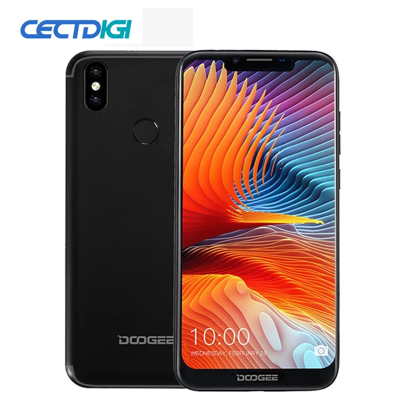 

DOOGEE BL5500 Lite Android 8.1 Mobile Phone 5500mAh 6.19" 19:9 U-notch screen MTK6739W 4G Smartphone 2GB+16GB 13MP Fingerprint