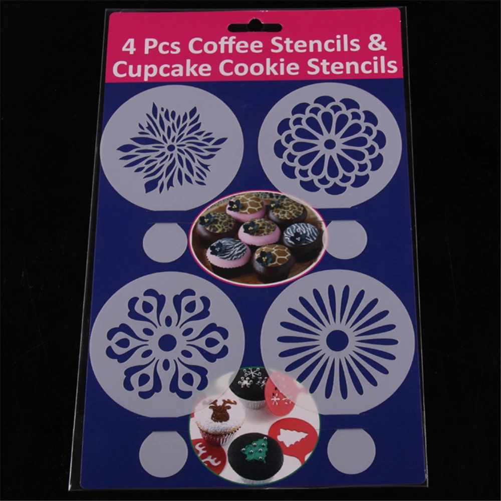 cake decorating supplies cheap cake stencil4pcsset multi purpose coffee cupcake - Wholesale Cake Decorating Supplies cake decorating supplies cheap cake stencil4pcsset multi purpose coffee cupcake - Wholesale Cake Decorating Supplies
