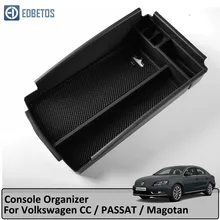Подлокотник для V W VOLKSWAGEN CC PASSAT B6 B7 2006- центральный ящик для хранения подлокотник держатель для перчаток автомобильный Органайзер
