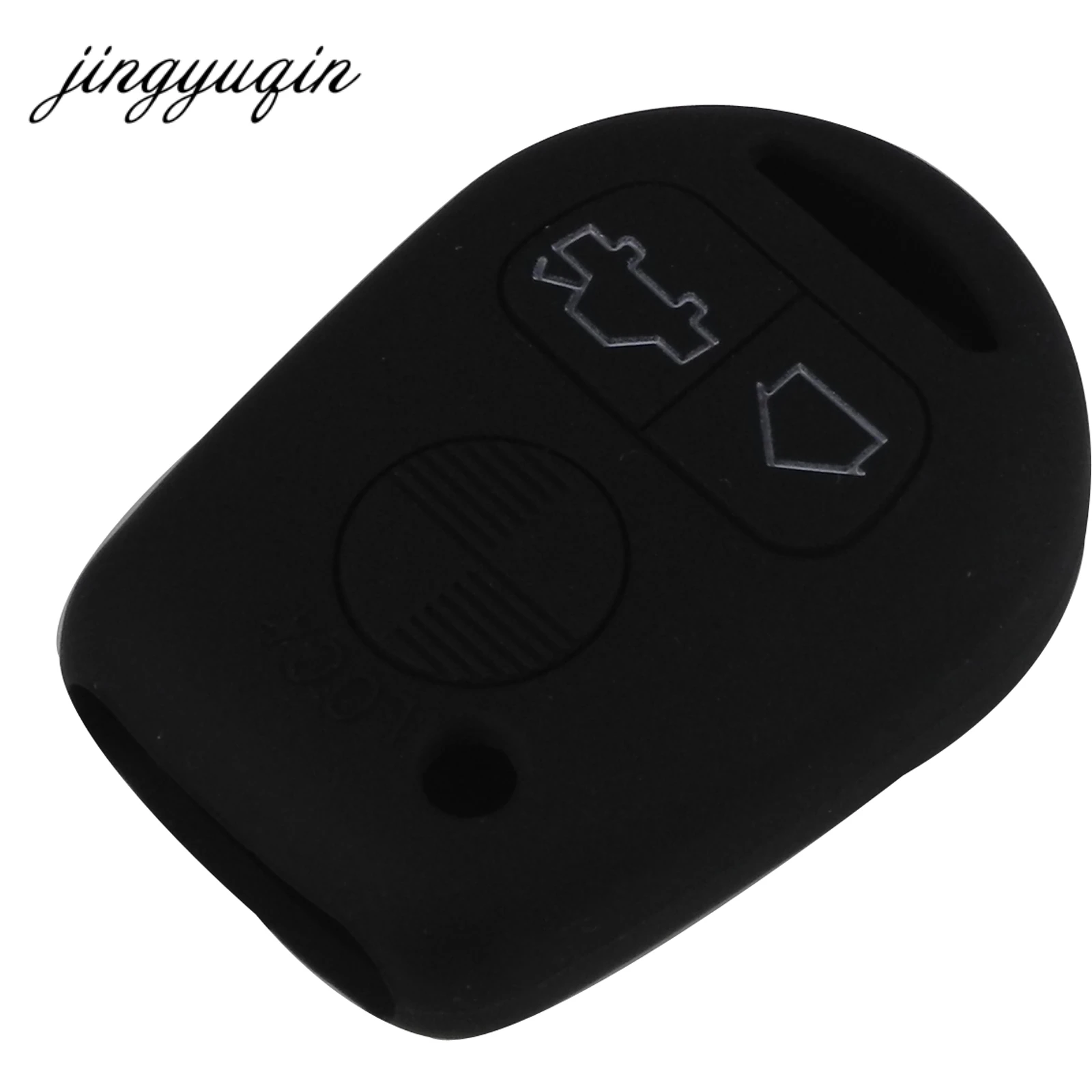 Jingyuqin 30 шт./лот силиконовый чехол для ключей BMW E31 E32 E34 E36 E38 E39 E46 Z3 3-кнопочный прямой