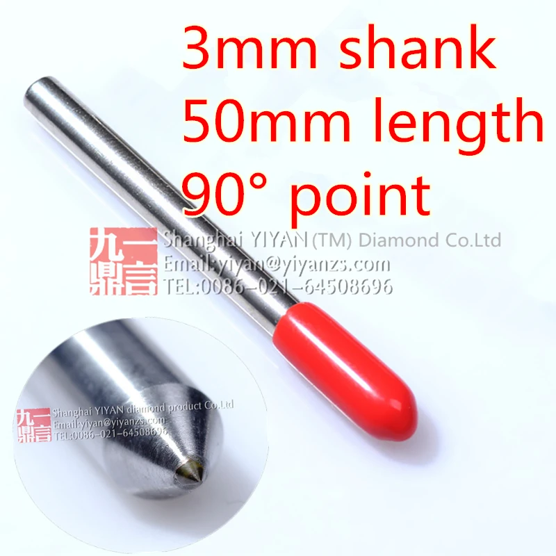 

1pc 3mm shank 90 degree point for dremel engraving machine use diamond engraving carving bit cutter drag engraving point bit