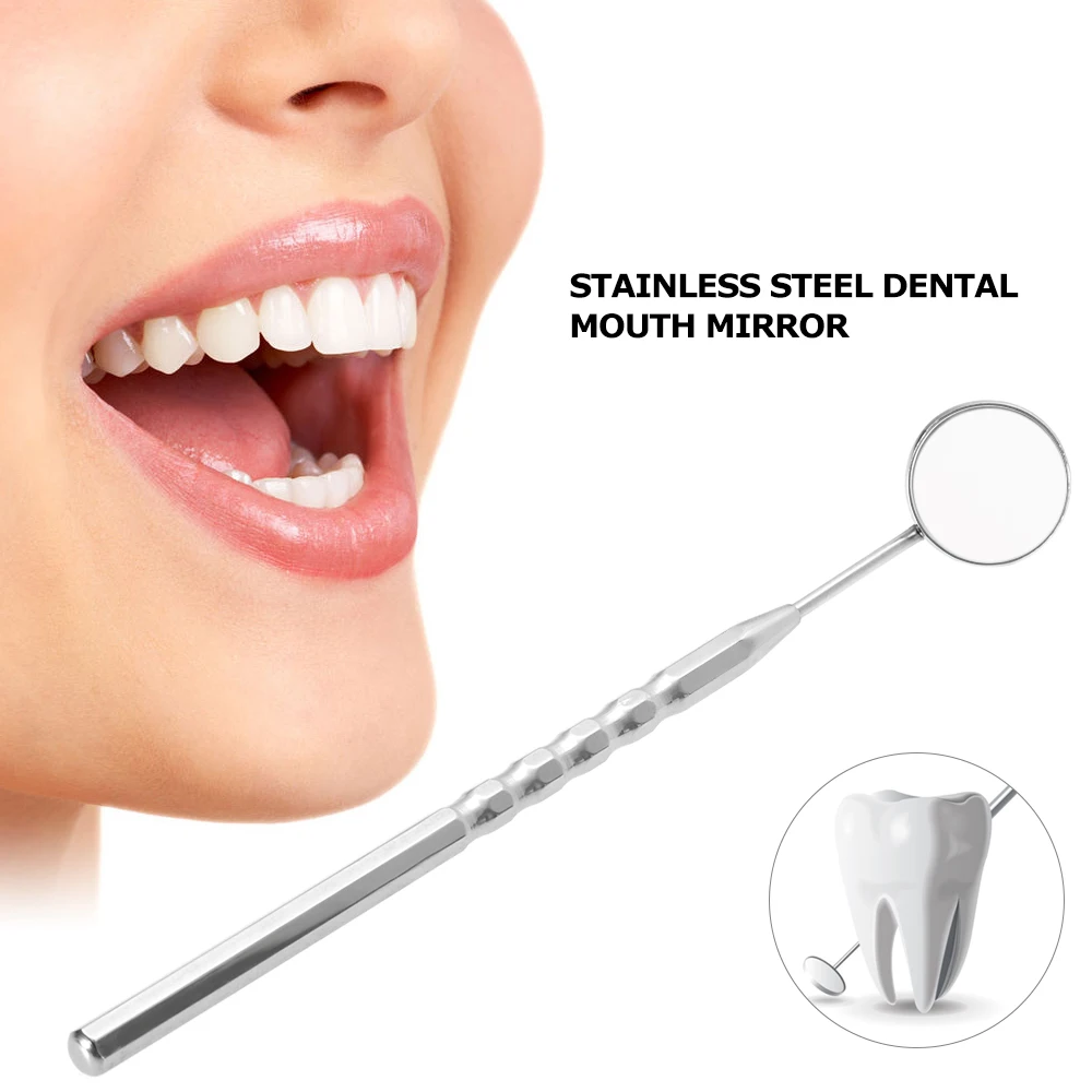 1pc Stainless Steel Dental Mouth Mirror Dental Mirror Odontoscope