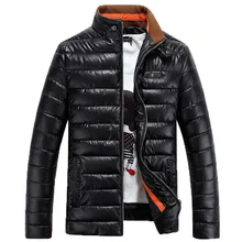 Высокое Качество Мужские Стенд Воротник Зимние Парки И Пиджаки Мода Человек Зимние Куртки Пальто Размер M-XXXL 95