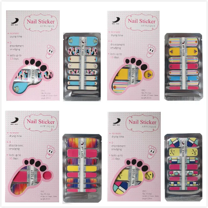 Buy wholesale New Toe Nail Sticker Art Wrap Self
