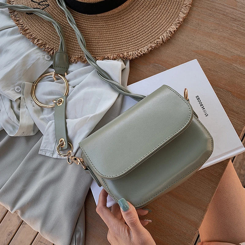 خمر جلدية نمط الحجر أكياس Crossbody للنساء 2019 جديد أزياء صغيرة رسول حقيبة كتف السيدات بسيطة حقائب