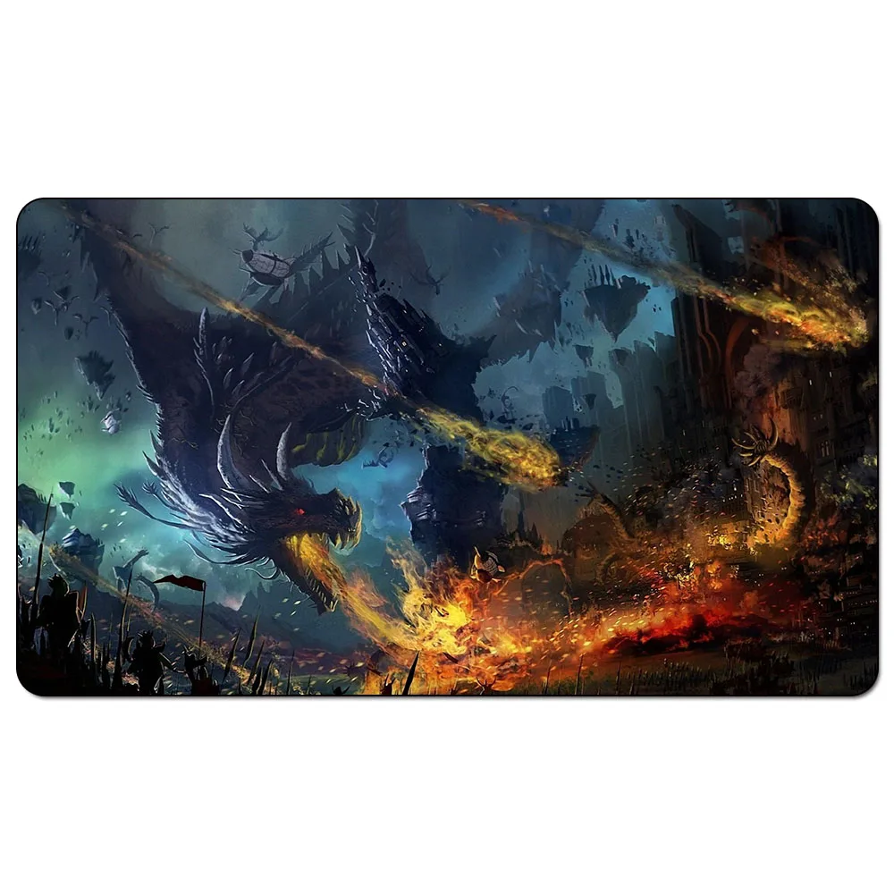 

Game of Thrones dragon attack citadel army Playmat Magic Playmat A Song of ice and fire dragon for Board Game Table Mat