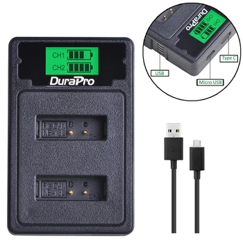 

NB-13L NB 13L LCD Display USB Dual Charger with Type C + USB Cable for Canon PowerShot G5 X G5X G7 X G7X G7 X Mark II G9 X G9X