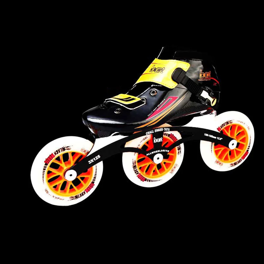 

Japy Speed Inline Skates Carbon Fiber 3*110mm 3*125mm Competition Skates 3 Wheels Racing Skating Patines Similar Powerslide