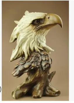 

Eagle selling imitation wood eagle head crafts opened business housewarming souvenir resin crafts tatue sculpture