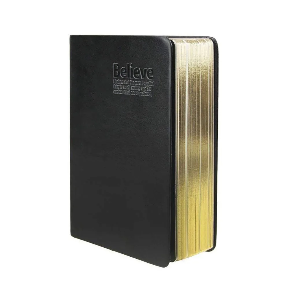 

Vintage Thick Paper Notebook Notepad Bible Diary Book Leather Cover Blank Paper Journals Agenda Planner School Office Stationery