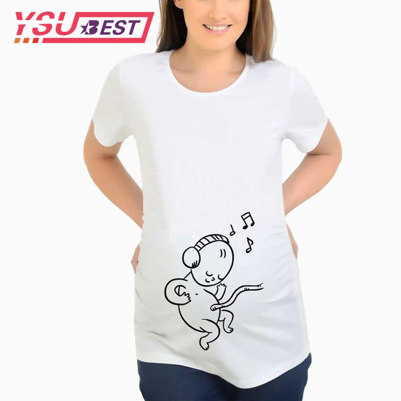 

Funny print Cartoon Send Baby child Pregnant t-shirt Short Sleeve Maternity Clothes Pregnant Women T Shirts Pregnancy Tee Shirt