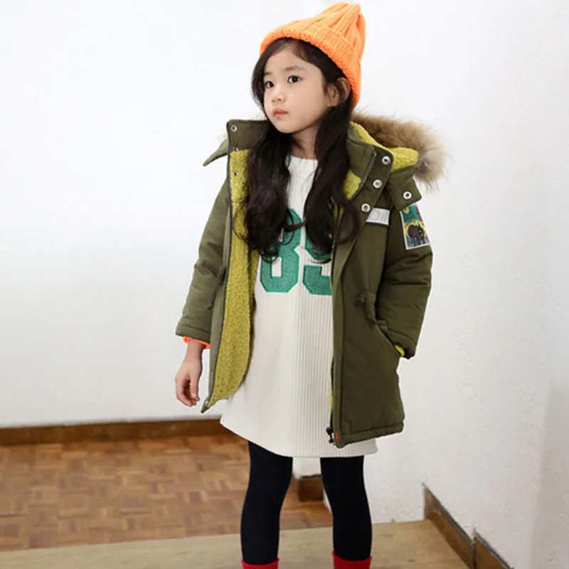 

Girls Jacket Winter 2018 Brand Children's Winter Jackets Boys Cotton Padded Parkas Warm Coat Thickening Girls Clothes Winter