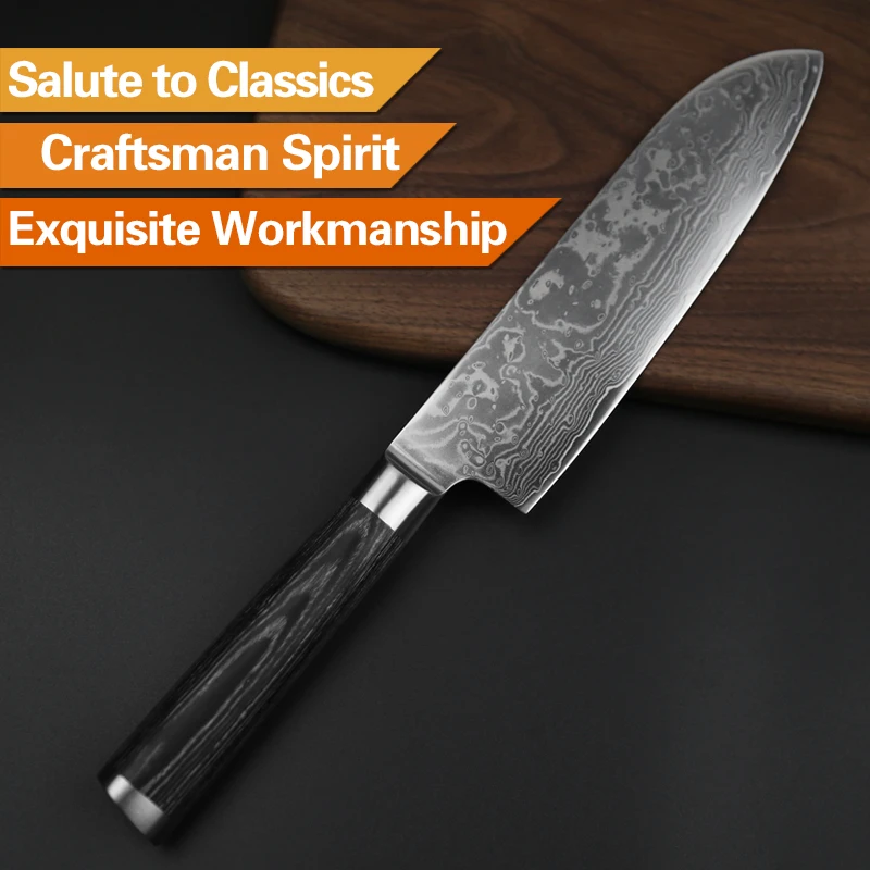  XINZUO 7'' inch Chef Knife 67 layer China Damascus Stainless Steel Kitchen Knives Best Gift Santoku - 32832640006