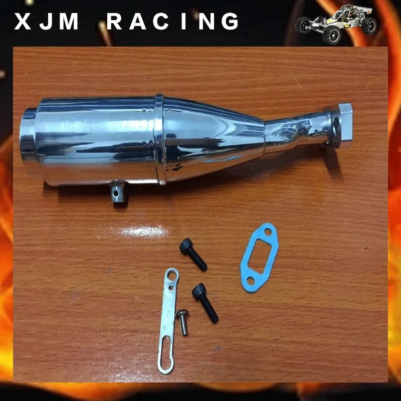 Hobby 1 5 font b RC b font Model Tuned Exhaust pipe Muffler fit KM RV