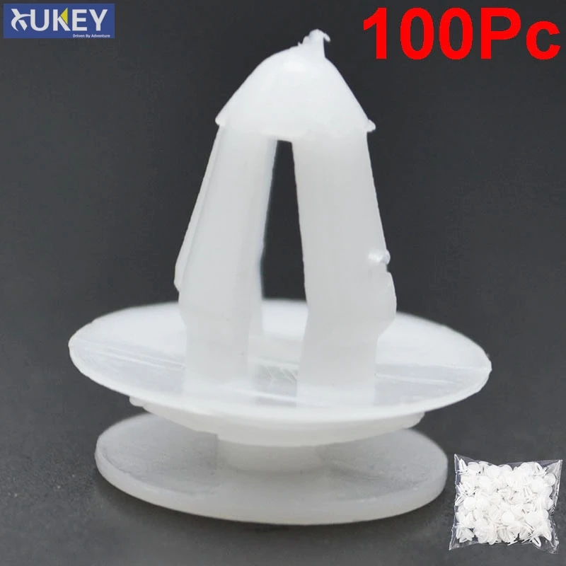 

100Pcs Auto Bumper Fastener 8.3mm Hole Rivet Retainer Push Engine Cover Car Door Trim Panel Clip Fasteners Push Pin
