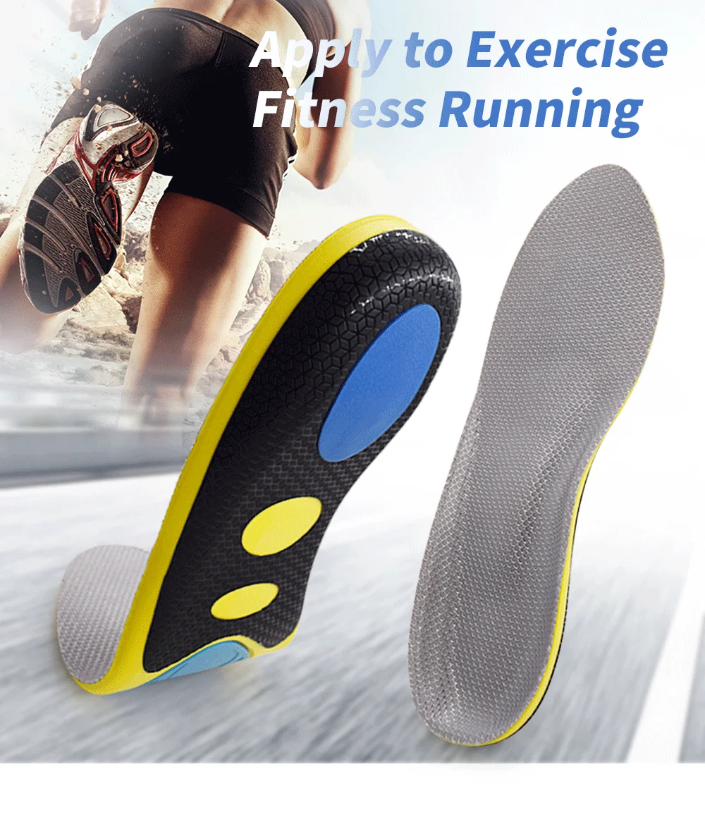 Memory Foam Sport Insoles Pads Arch Support Damping Plastic Parts Cushion Running Foot Care