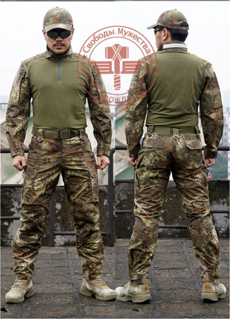 CHIEFS Tactical Clothes Suits Rattlesnake Professional Edition Military Hunting Camouflage T-Shirt & Pants Airsoft Wargame Gear CHIEFS Tactical Clothes Suits Rattlesnake Professional Edition Military Hunting Camouflage T-Shirt & Pants Airsoft Wargame Gear