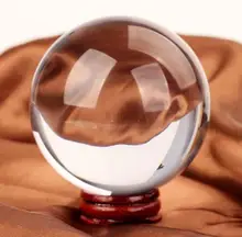 40mm Rare Clear Natural Stones Feng Shui Crystal Ball And Minerals Amber Raw Quartz Crystals Figurines Ball Gifts Products