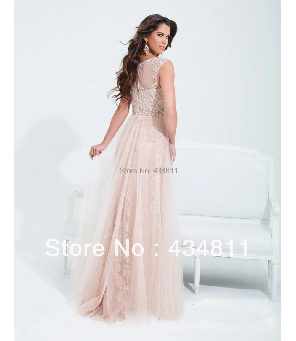 pale pink formal dress