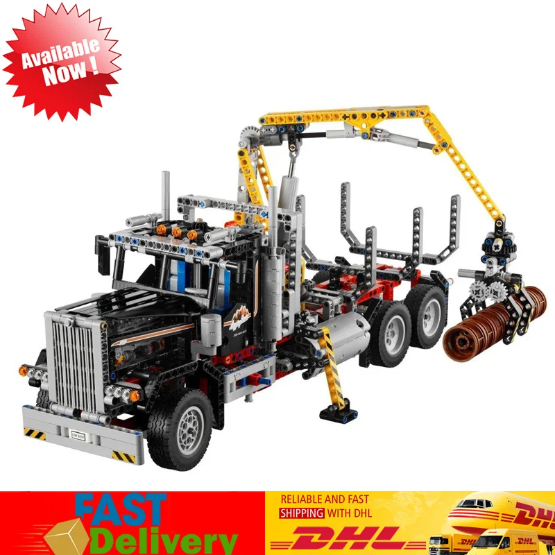 

Lepin 20059 1338pcs Logging Truck Car with Motor Set Model Building Blocks Bricks Toys for Children Compatible LegoINGlys 9397