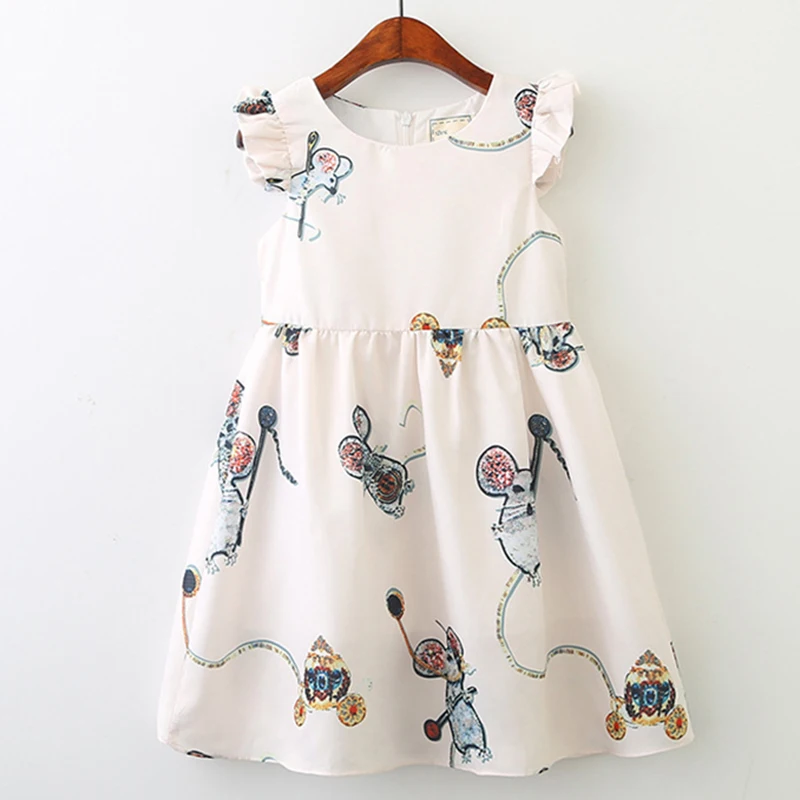 

Children Dress 2019 New European And American Style Kids Sleeveless Princess Dress Design For 3-8Y Baby Girls Princess Dress