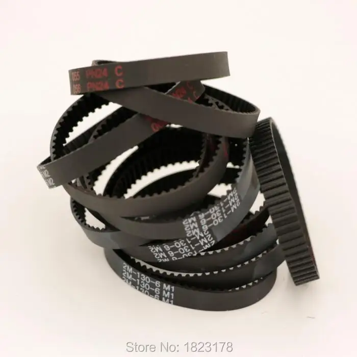 Ремень ГРМ GT2 130 для 3D принтера резиновая замкнутая петля зубцы 65 длина мм ширина 12