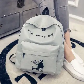 

bag again 011017 women fashion school student backpack double shoulder bag