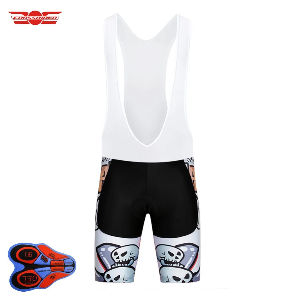 Crossrider Funny Cycling Jersey Bib Set MTB Clothing Bike Wear Bicyle Clothes Quick-Dry Short Cycling Maillot Culotte Suit
