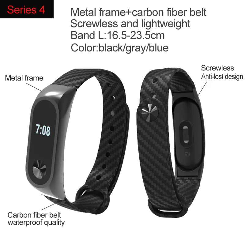 Браслет Mi band 2 для Xiaomi Band сменный металлический браслет на запястье из