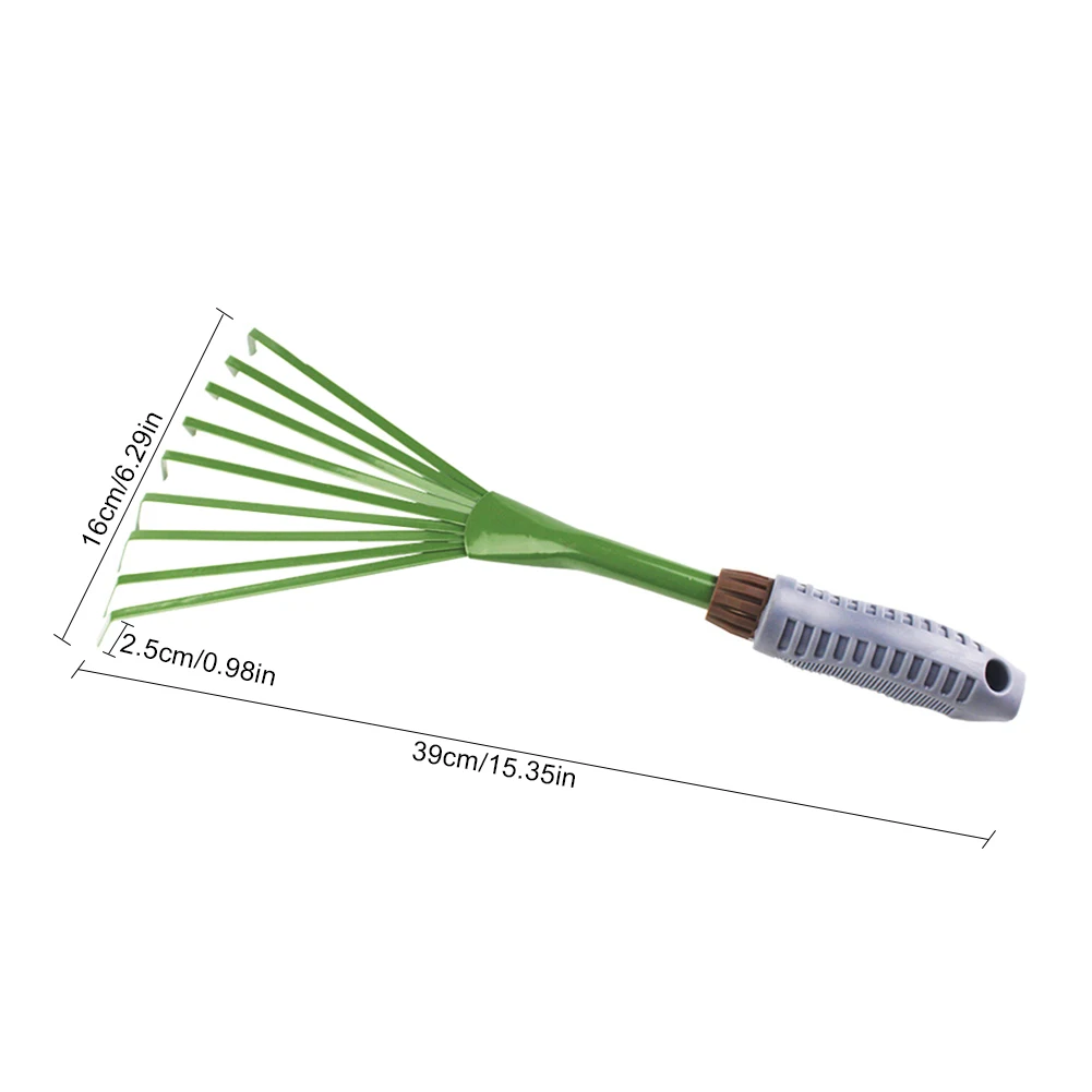 1 шт. девять зубов травяные грабли Sapless лист садовые инструменты Лопата в горшке Садовые принадлежности