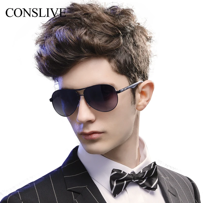 Men Black Aviators Sunglasses UV400 Oversized Dark Sunglasses Polarized