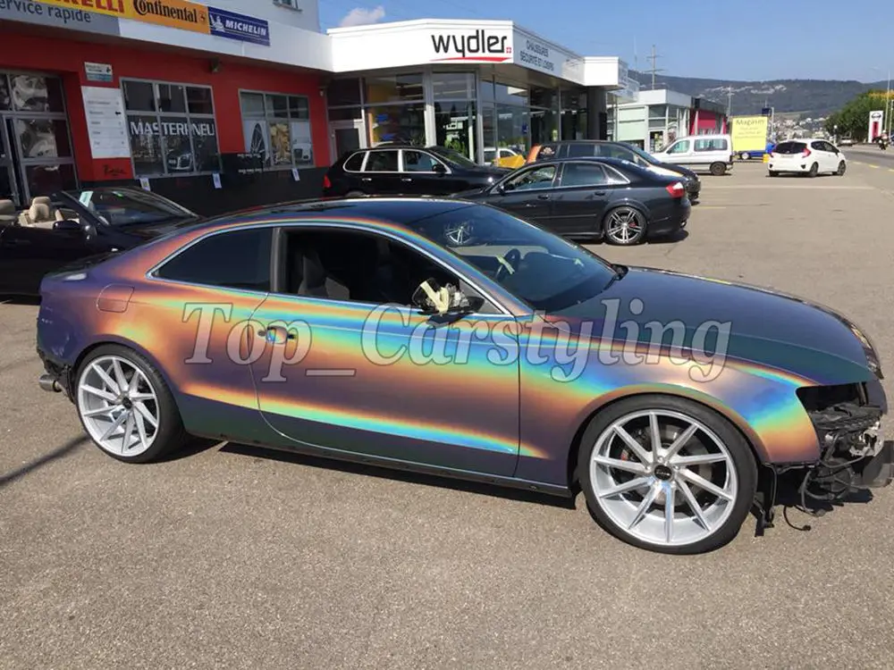 3M silver  psychedelic VINYL CAR WRAPPING FILM  COVERING FOIL (5)