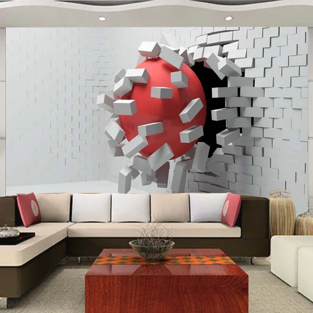 Grote Maat Muurschildering Behang Moderne Abstracte 3D ... Grote Maat Muurschildering Behang Moderne Abstracte 3D ...