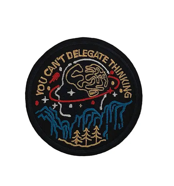 you can't delegate thinking morale patches funny air force military