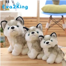 Горячая Милая настоящая жизнь плюшевая собака хаски игрушки высокого качества милая мягкая игрушка, животное для детей подарок на день рождения ребенка
