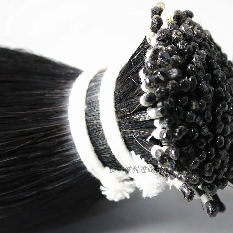 500 г чёрный конский волос хвост волосы Скрипка Лук Волосы 80 85 см|hair braids black women|hair bow