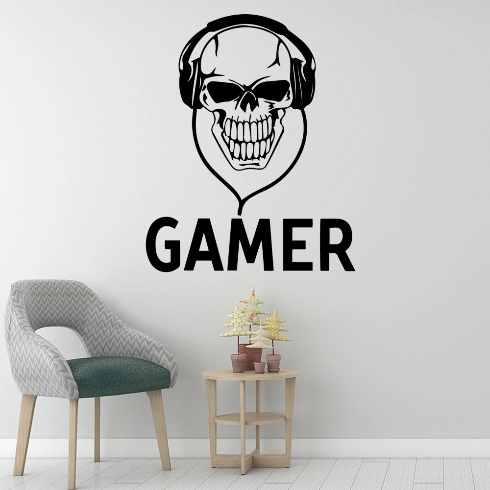 

Fun Gamer Wall Sticker Home Decoration Accessories Kids Room Nature Decor Background Wall Art Decal