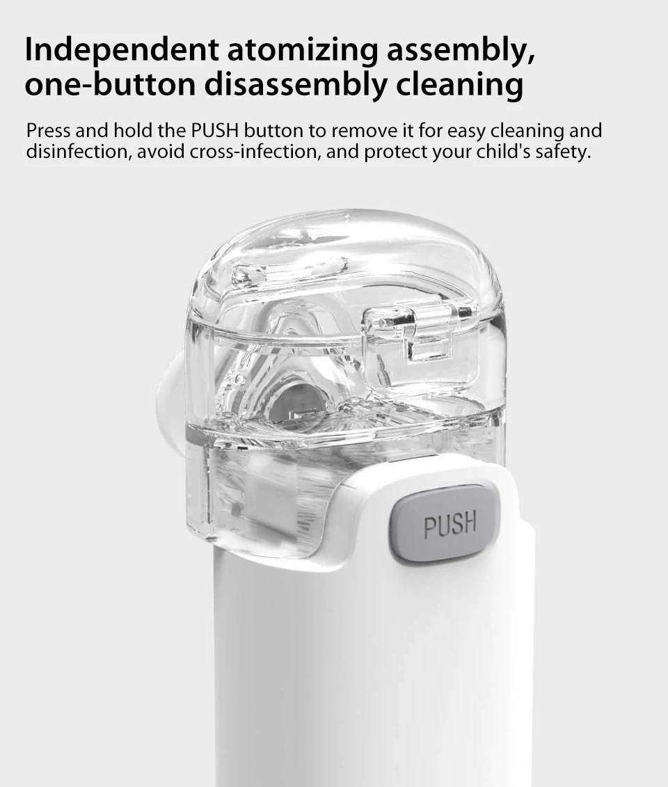 Xiaomi Mijia Jiuan Andon портативный микро-распылитель мини ручной ингалятор респиратор для детей и взрослых Лечение кашля