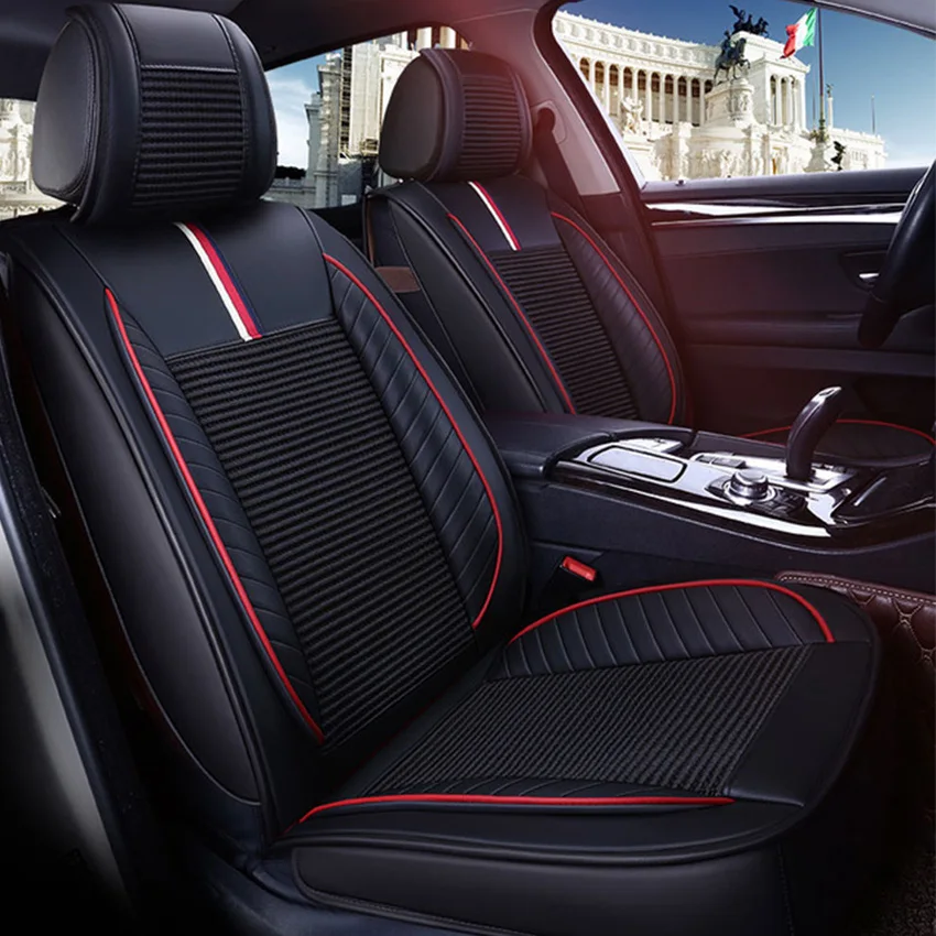 Leather car seat cover auto seats covers for dodge caliber caravan