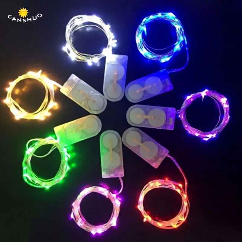 CR2032-Button-Battery-2M-20leds-Silver-copper-Wire-Fairy-Garland-String-Lights-LED-Christmas-Wedding-Home_