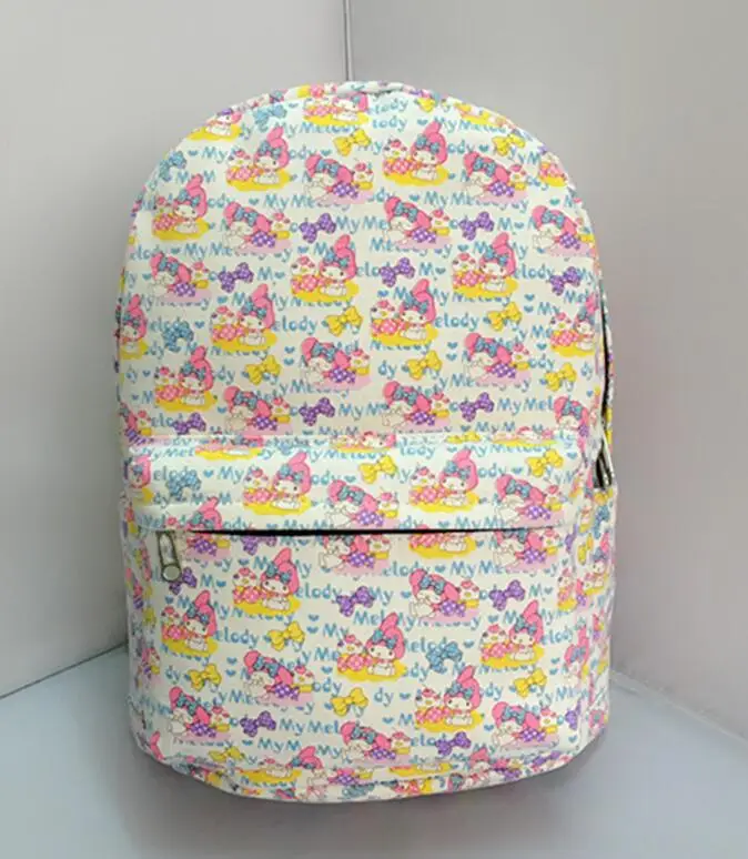 

cool My Melody Fashion Canvas Backpacks Rucksacks Cartoon School Backpack Casual student Bags travel Knapsack Unisex New