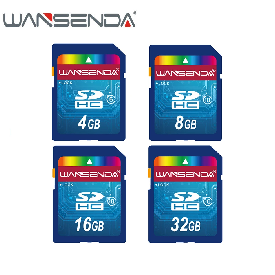 Карта Micro SD WANSENDA Class 10 32 ГБ 16 8 4 Гб класс 6 флеш памяти SDHC Microsd для