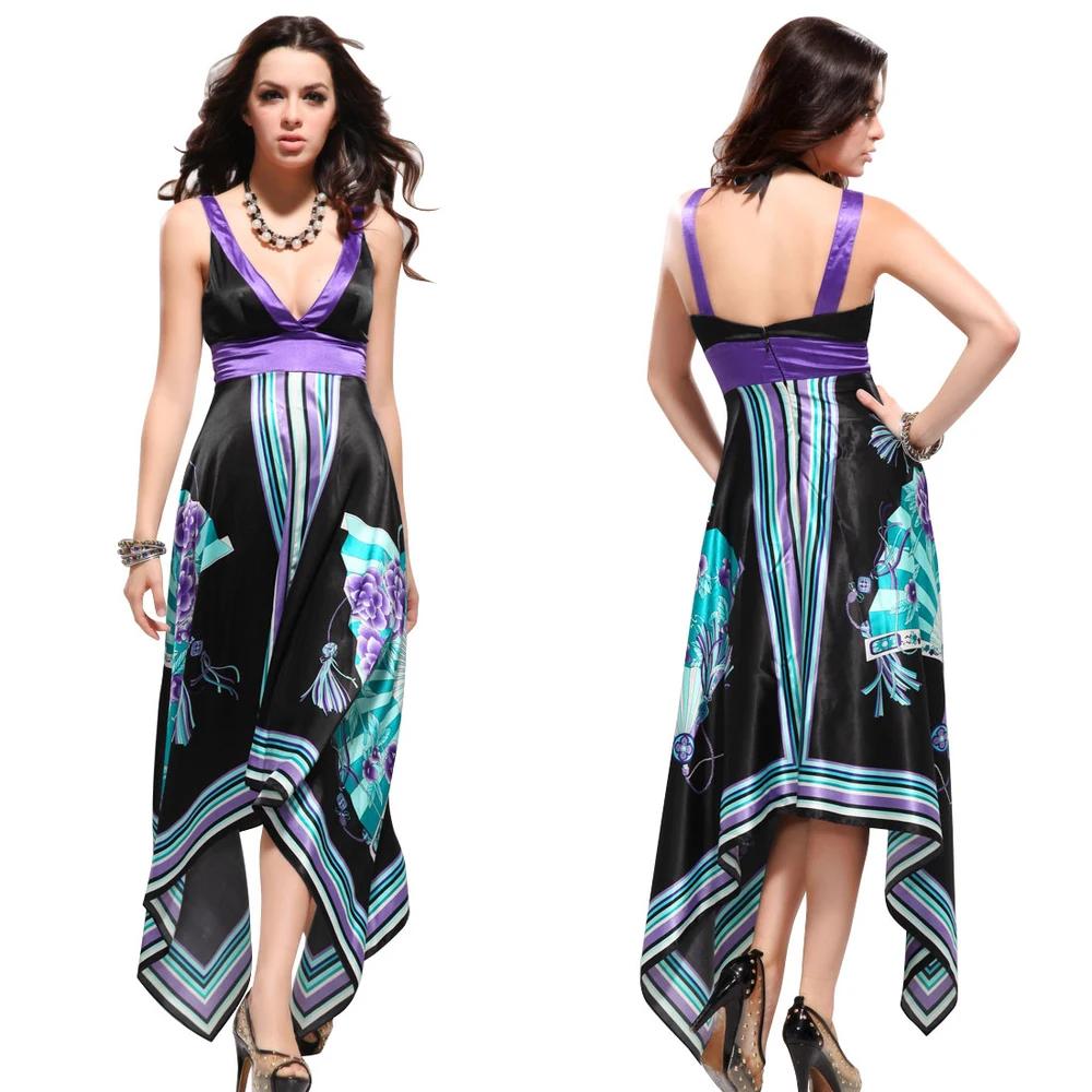 purple black prom dress