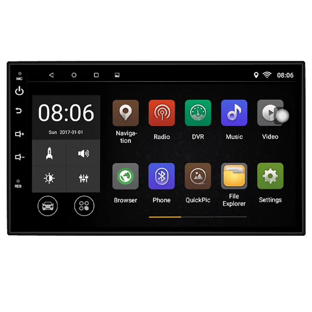 

KLYDE 7 inch 2 Din Android 8.0 Universal machine navigation mp5 player radio RDS video output Android 7.0 8.0 version
