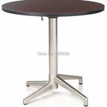 Современная мода сложенный Круглый МДФ топ Матовый алюминий журнальный столик журнальный стол обеденный стол LQ-GC0877