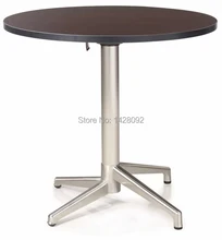 fashion modern folded round MDF top brushed aluminum coffee table cocktail table dining table LQ-GC0877