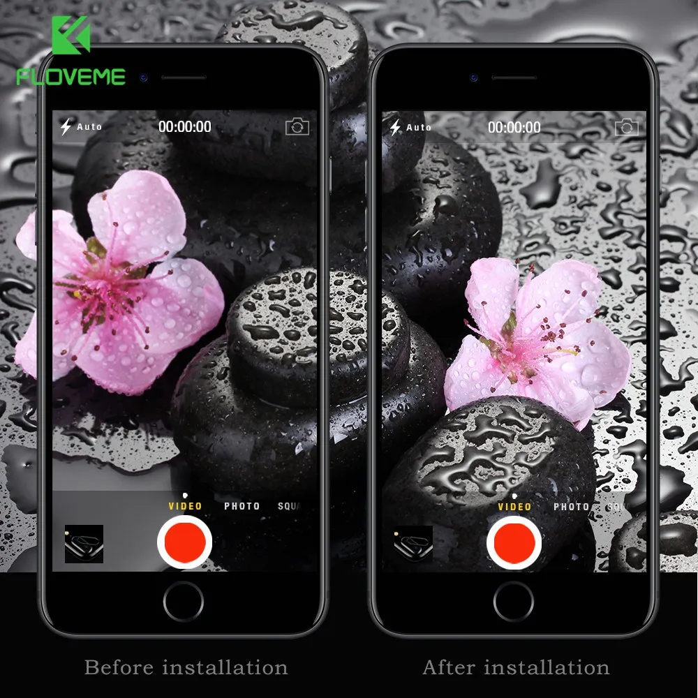 FLOVEME Защитная пленка для телефона стекло iPhone 6 6S 7 8 Plus ультратонкое закаленное 9H