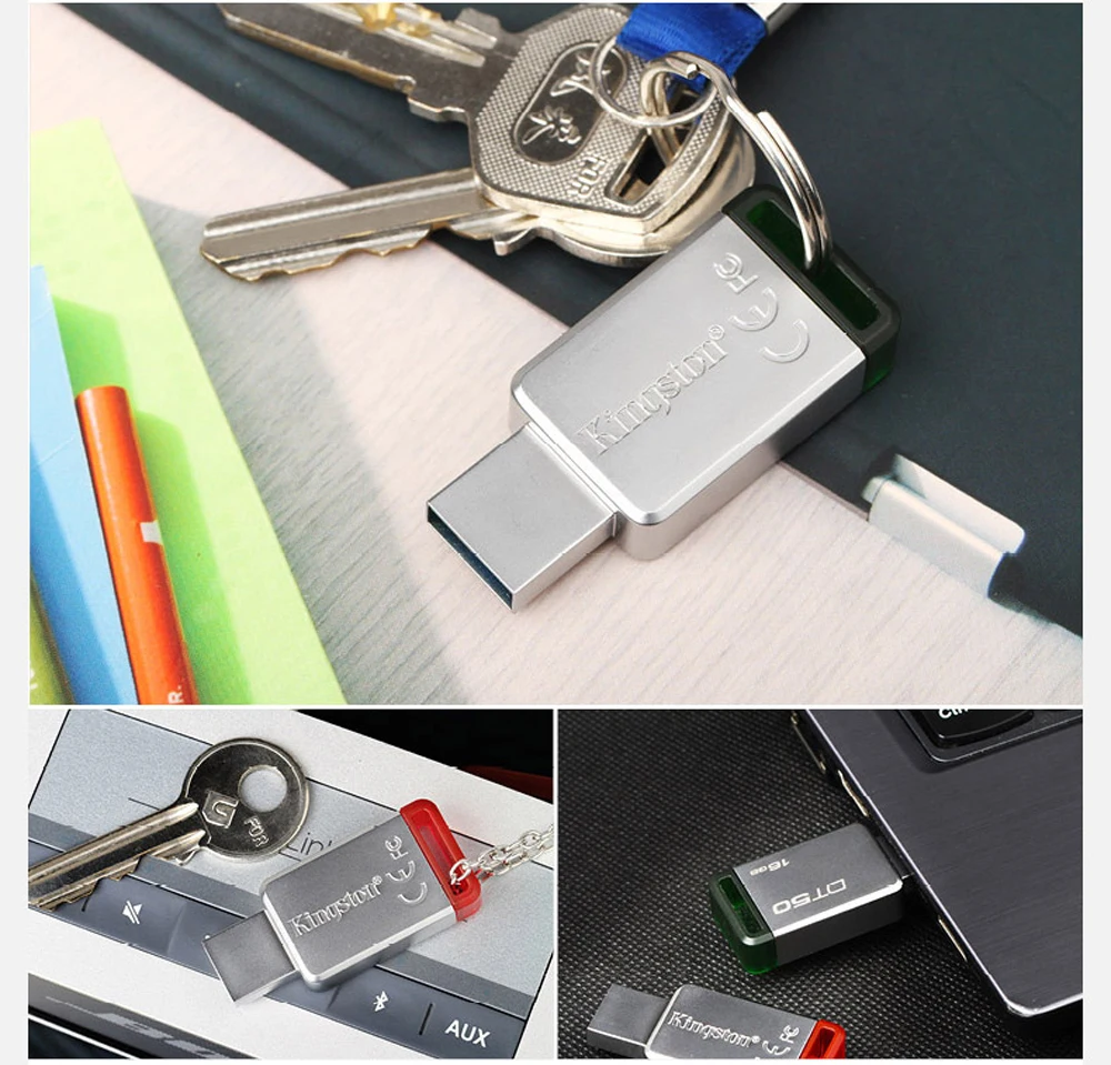 Kingston USB 3.0 Pendrive 128GB 32GB USB Flash Drive USB 3.1 Pendrive 16GB Mental Pen Drive 64GB 8GB Memory Stick  DT50 (10)