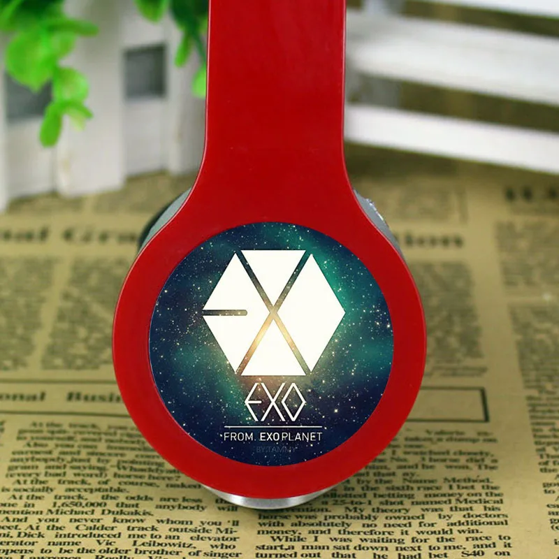 Модные KPOP EXO наушники с логотипом custom EXO игровая гарнитура стерео наушники с микрофоном для Iphone samsung huawei Mp3 PC